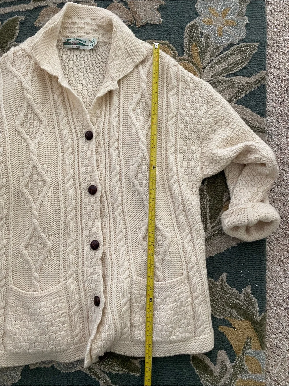 Aran Crafts Wool Cardigan